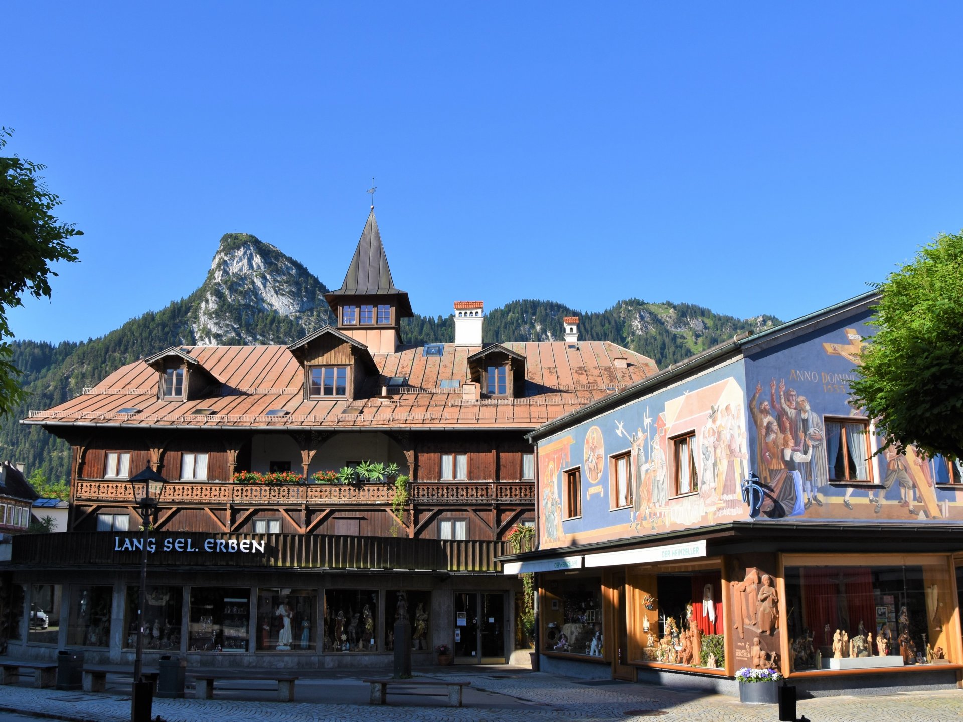 Dorplatz, Ansicht Richtung Kofel