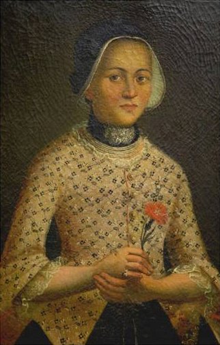 Die Gattin des Baders Zwinck, Öl auf Leinwand 80 x 60 cm, ca. 1788