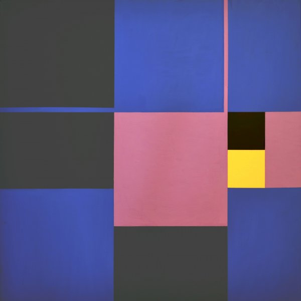 Hommage à Fibonacci, Acryl auf Leinwand, 80 x 80 cm, 1998