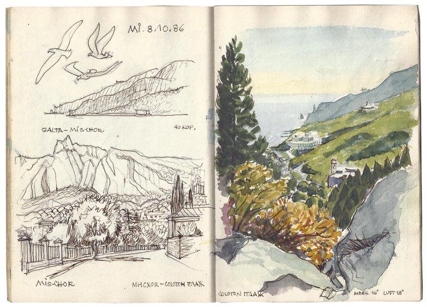 Sskizzenbuch, Jalta, 1987-1989