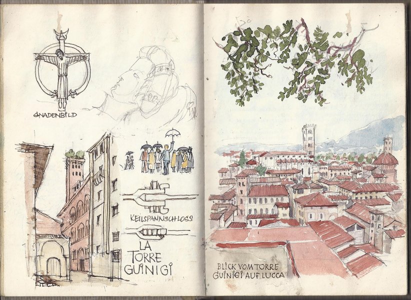 Skizzenbuch, Lucca, 1987-1989