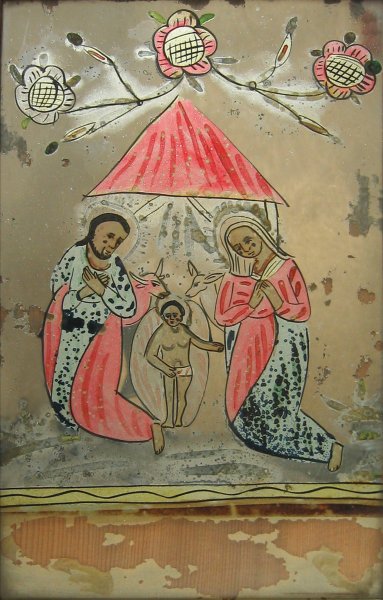 Hl. Familie oder Die Geburt Christi (Anbetung des Kindes), Raimundsreut, 4. Viertel 18. Jh.