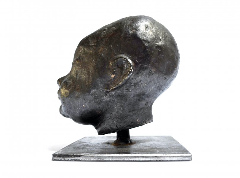Porträt Andreas, Gips, bronziert, 1982