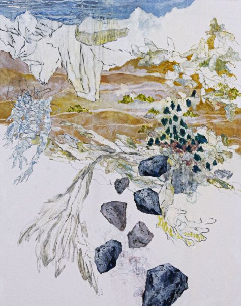 Stefan Wehmeier, Ozbolt-Tal, Öl auf Leinwand, 2019